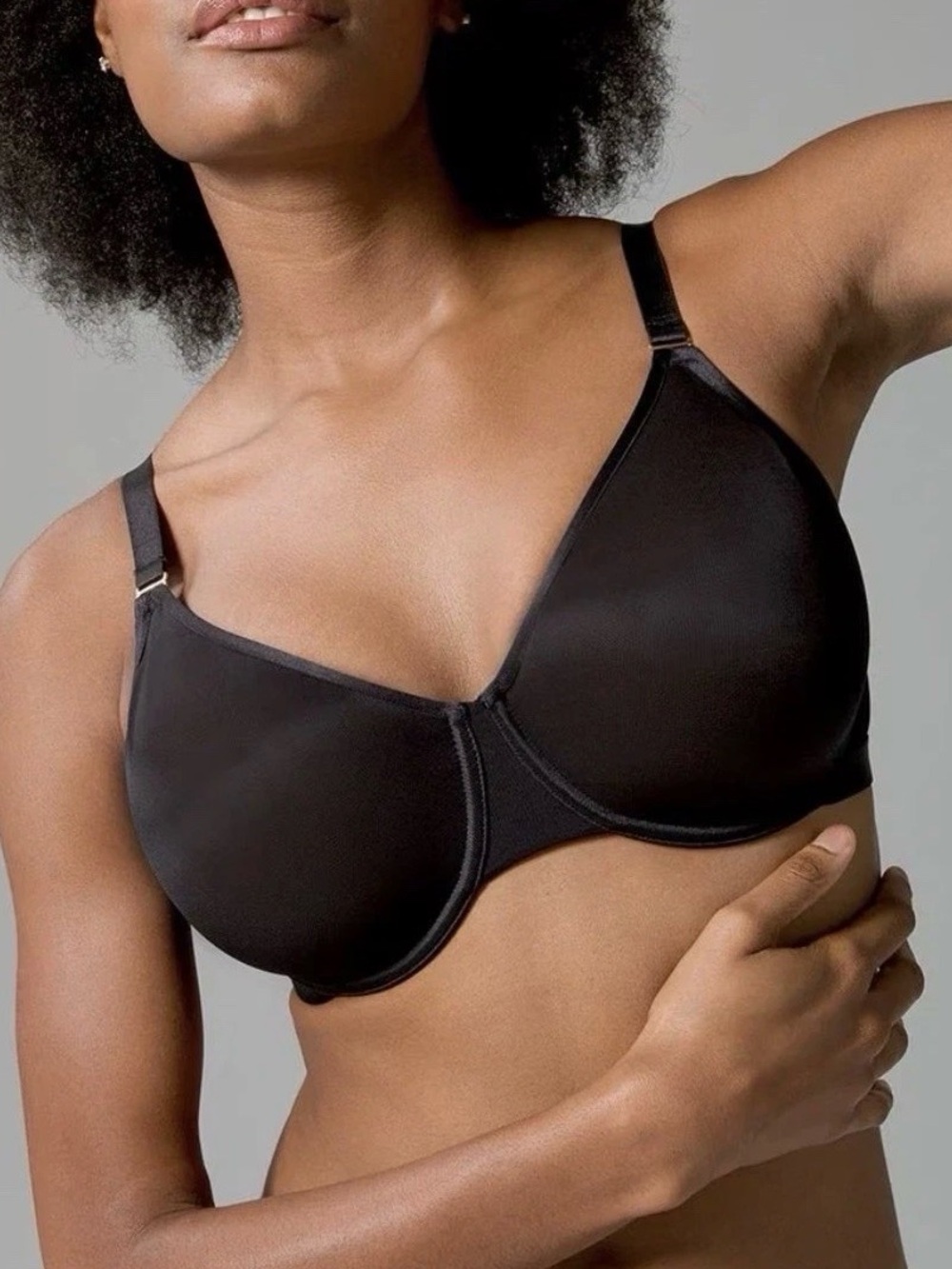 Soma Unbelievable Minimizer Black Sheer Underwire Bra 40DD - Women Intimates